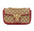 Small GG Marmont, &pound;750, Handbags, Beige/Red, Canvas/Leather, Front view